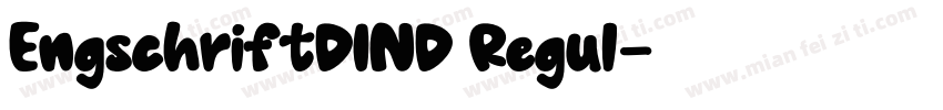 EngschriftDIND Regul字体转换
